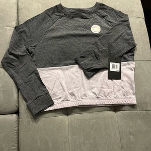 Converse cute teens crop top! NWT lilac and grey soft comfy top